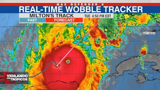 Huracán Milton Boletín 5 pm │ El huracán Milton se intensifica y experimenta un gran cambio al sur [upl. by Reste]