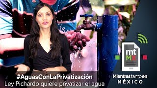 AguasConLaPrivatización Ley Pichardo quiere privatizar el agua  Mientras Tanto en México [upl. by Krilov]