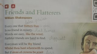 Class 7 GULMOHAR Poem Friends and Flatterers [upl. by Eenhpad272]