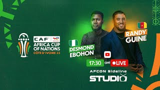 AFCON Sideline Studio  Nigeria vs Cameroon Round of 16 [upl. by Eillac628]