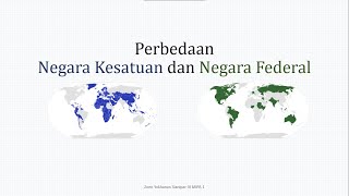 Perbedaan Negara Kesatuan amp Negara Federal  PKN [upl. by Diehl]