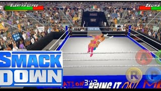 SMACKDOWN  ZELINA VEGA VS ELEKTRA LOPEZ  WRESTLING EMPIRE [upl. by Idnem]