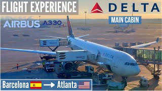 🇪🇸 FLIGHT EXPERIENCE Delta Air Lines Airbus A330300 Barcelona → Atlanta Main Cabin DL195 [upl. by Adhern]