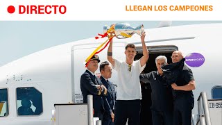 EUROCOPA 2024 La SELECCIÓN ESPAÑOLA llega a MADRID para CELEBRAR su CUARTA EURO  RTVE [upl. by Hibbert436]