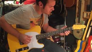 Q Pickups Esquire Tele Hand Wound Pickup Video Demo Telecaster [upl. by Nhabois676]