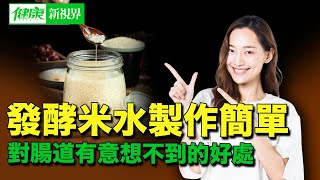 腸道健康的古老食療「發酵米水」，能治癒受損黏膜，清除體內致病細菌，有益腸道益生菌！製作方法簡單，現在就教你，如何在家製作發酵米水！｜ 健康新視界 [upl. by Safier]