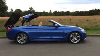 BMW 4 Series Convertible roof operation [upl. by Idnir530]