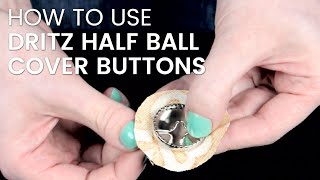 How To Cover Buttons with Fabric [upl. by Yarled950]