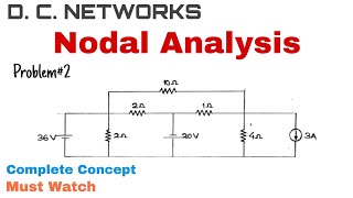 12 Nodal Analysis Complete Concept and Problem2  Most Important [upl. by Joacimah]