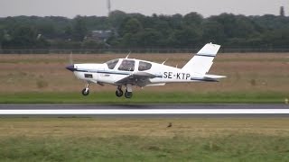 Socata TB21 Trinidad TC ► Landing  Takeoff ✈ Groningen Airport Eelde [upl. by Huda]