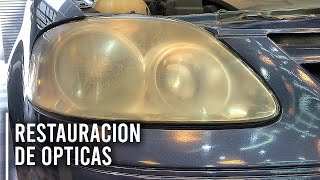 Como pulir o restaurar las opticas de un auto  Curso de Detailing [upl. by Shani]