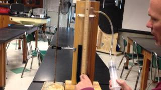 A simple manometer demo [upl. by Seyer]