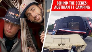 Camping with an F1 Twist Go behind the scenes with Daniel Ricciardo and Max Verstappen [upl. by Allimrac]