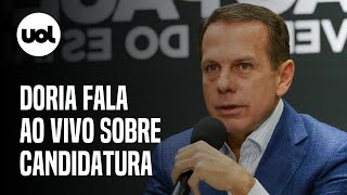 Doria ao vivo governador de SP anuncia decisão sobre candidatura acompanhe ao vivo [upl. by Onirefes220]