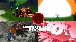 Ember Fate Spirit REWORKED  Showcase  Spawn location Shindo Life [upl. by Kcin578]