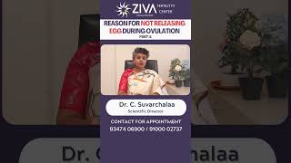 Anovulation  Ovulation Problems  Part 5  Dr C Suvarchalaa  ZIVA Fertilityy [upl. by Arrol]