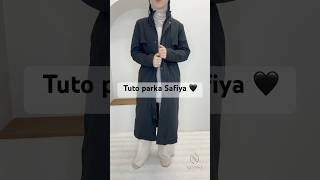 Tuto parka Safiya noir 🖤mneyssa modestfashion outfit parka parkafemme [upl. by Winser481]