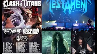 TESTAMENT and KREATOR quotKlash Of The Titansquot tour w POSSESSED dates announced [upl. by Amena]