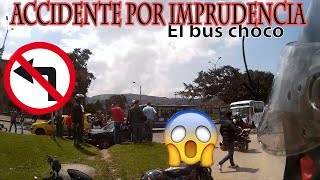 Accidente por no respetar señal de transito  Imprudencias diarias peaton [upl. by Beret273]