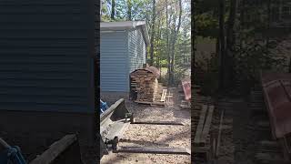 Winter is coming Time to get busy woodmill wood bandsawmill diy woodlandmills woodworking [upl. by Toille]