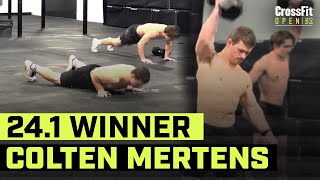 Colten Mertens Posts Fastest Score in CrossFit Open Workout 241 [upl. by Blunk811]