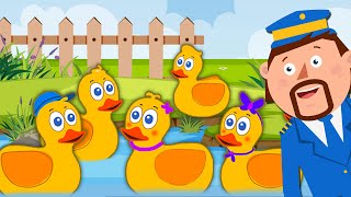 Five Little Ducks  Popular Nursery Rhymes For Babies [upl. by Helli]