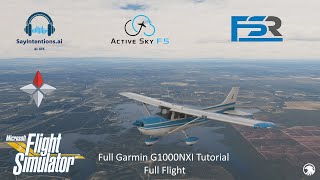 Full G1000 NXI Tutorial Along with a Full Flight  As Real As It Gets [upl. by Yirinec596]