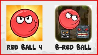 Red Ball 4 vs B Red Ball  All Bosses  Who Will Win [upl. by Suhploda]