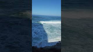 La Jolla CA San Diego  King Tides foamy washing machine coastline [upl. by Toinette]