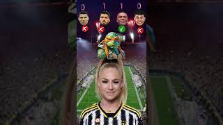 Ronaldo vs Suarez vs Mbappe vs lamine yamal – Alisha lehmann asks 🤩⚽ 210shortvirelshort [upl. by Aihsenyt70]