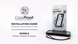 Caseproof iPhone WaterProof Case Install Guide [upl. by Ranip82]