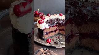 Raspberry choco cake😍 food youtube cooking cake chocolate rasberry how recipe shorts [upl. by Yud959]