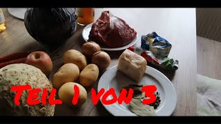 Teil 1 von 3 Rinderbraten mit Selbstgemachten Rotkraut und KartoffelSellerie StampfDeutschHD [upl. by Lime]