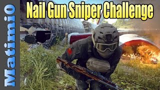 Nail Gun Sniper  Terrible Weapon Challenge  Battlefield 4 [upl. by Halil]