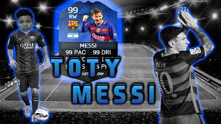 การ์ดสูงสุดในฟีฟ่า16  FIFA 16 TEAM OF THE YEAR 99 MESSI [upl. by Einnim218]