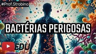 Doenças ocasionadas por BACTÉRIAS  AULA 02  Biologia com o professor Strobino [upl. by Bringhurst]