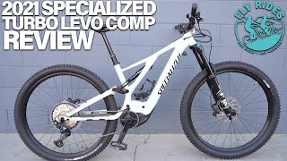 2021 Specialized Turbo Levo Comp Review 700 Wh Battery Electric Mountain Bike [upl. by Oralle]