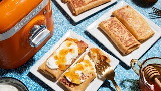 Honey orange cheese blintzes recipe  KitchenAid [upl. by Yug]