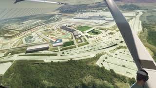 Fly over UNITED STATES GRAND PRIX Formula One COTA racing circuit in MSFS [upl. by Nosaj]