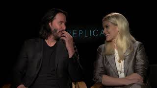 REPLICAS Keanu Reeves Alice Eve Talk Evil Robots [upl. by Ajiat333]