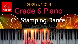 ABRSM 2025 amp 2026  Grade 6 Piano Exam  C1  Stamping Dance  Béla Bartók [upl. by Aetnuahs]