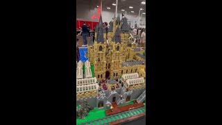 Huge LEGO Hogwarts Castle MOC at VA BrickFair 2024 [upl. by Halueb]