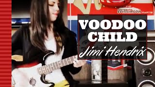 Jimi Hendrix  Voodoo Child  Andressa Mouxi Guitar Cover [upl. by Kathlin]