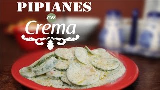 PIPIANES EN CREMA  RECETA SALVADOREÑA  RECETAS RAPIDAS [upl. by Eelyahs]