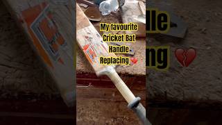 My Favourite Bat Handle Replacing  How to Replace Handle Of Cricket Batrepairinghardtennisbat [upl. by Guyer]