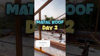 Metal Roof Structure ।Himachal House Roof Design [upl. by Ahsiekim]