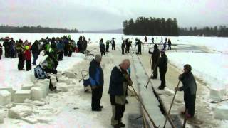 Raquette Lake Ice Harvest 2013 [upl. by Aney]