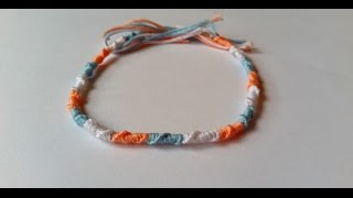 DIY  Bracelet Brésilien Rond Tuto Facile [upl. by Karli480]