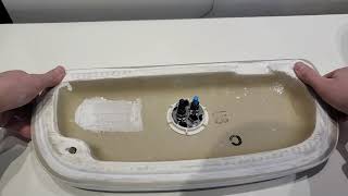 How to Replace Round Button Kit on a Caroma Dual Flush Toilet [upl. by Airretnahs]