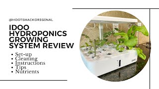 iDOO Hydroponics Growing System Review  Instructions  Tips [upl. by Tychonn]